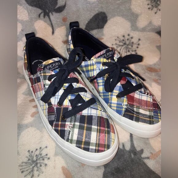 Sperry Multicolor Plaid Shoes Women's 10 Never Worn - Picture 1 of 5